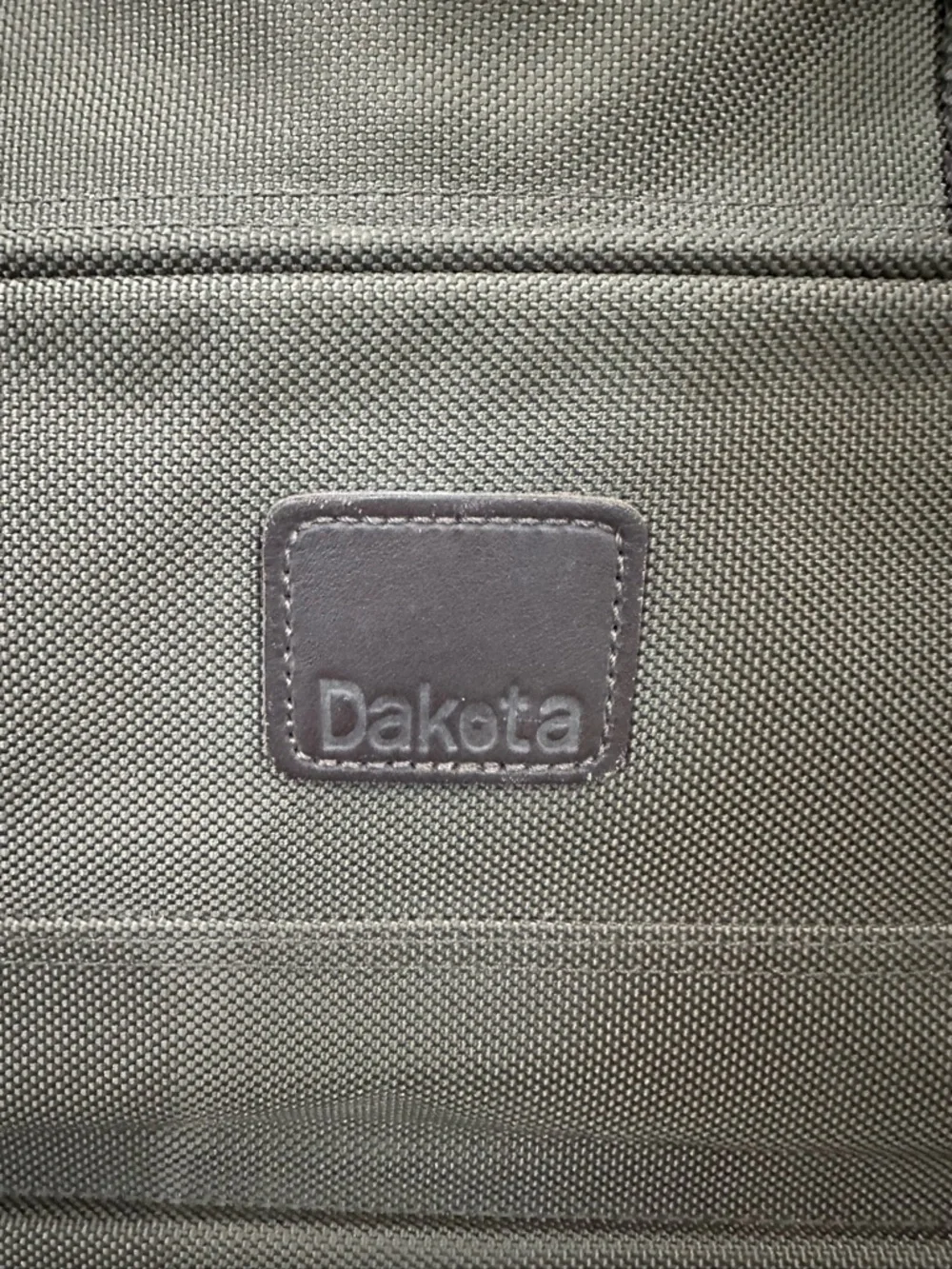 Vintage Dakota Tumi Weekender Canvas Carry On Olive Green Travel Bag